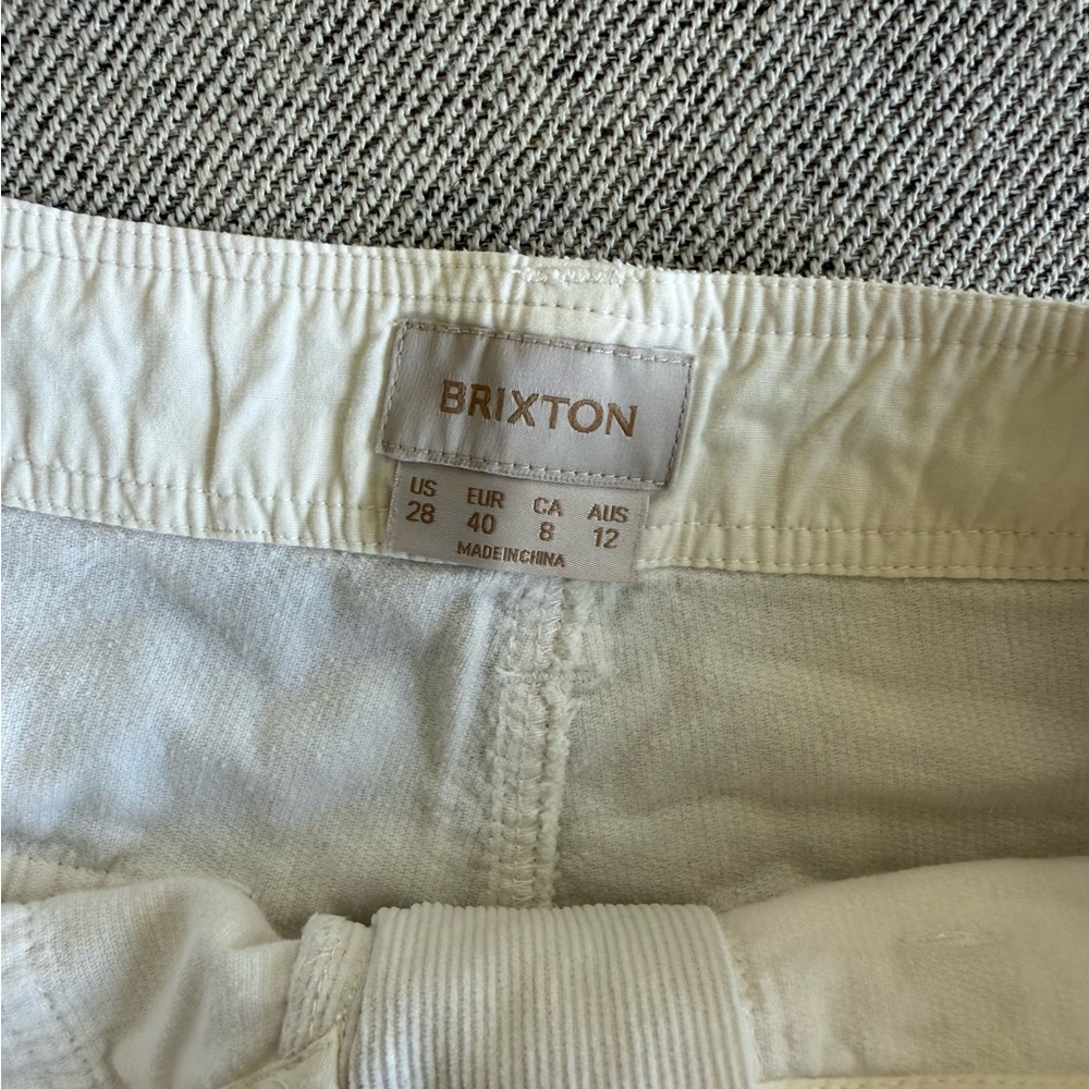 Brixton White Women's Bermuda Shorts - Picture 2 of 3